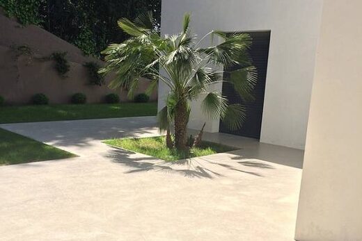 Realisation d&#8217;un beton ciré exterieur à Cannes